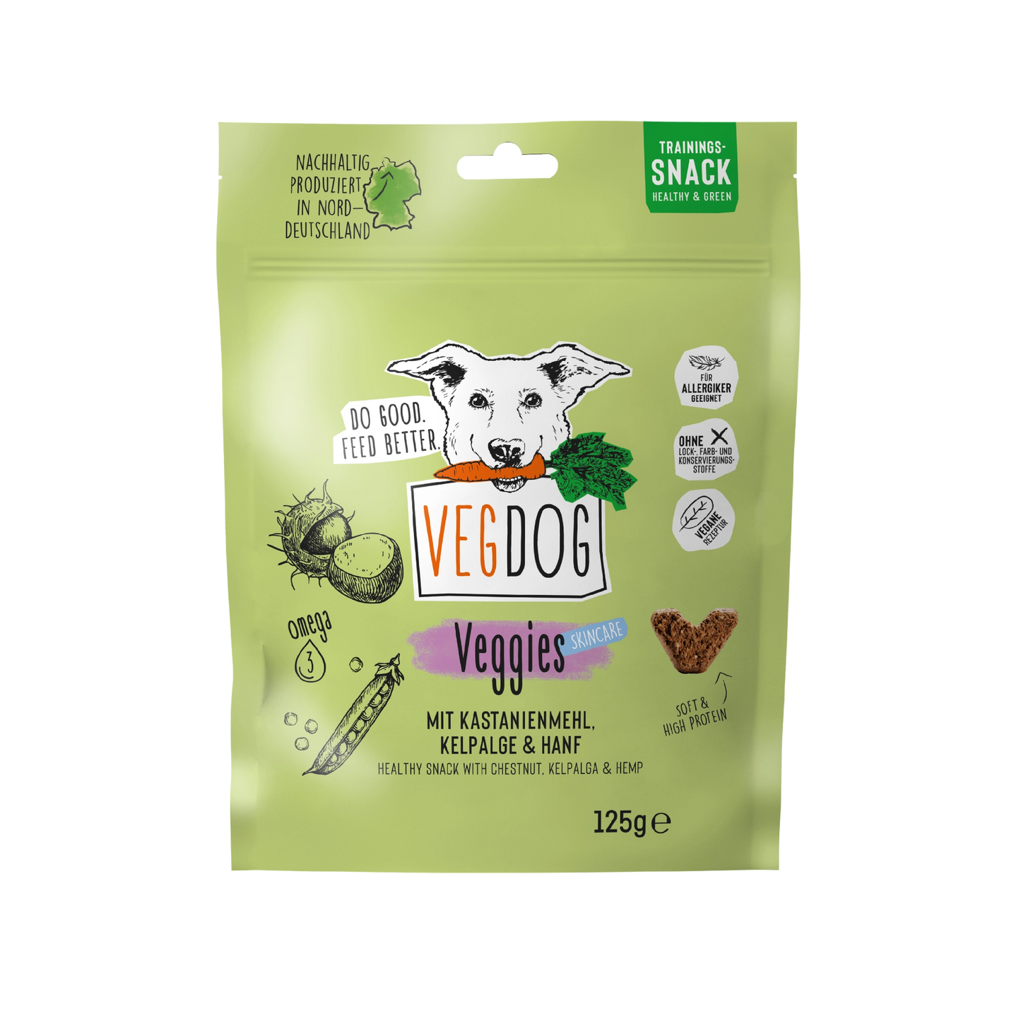 Petiscos vegetais 125g