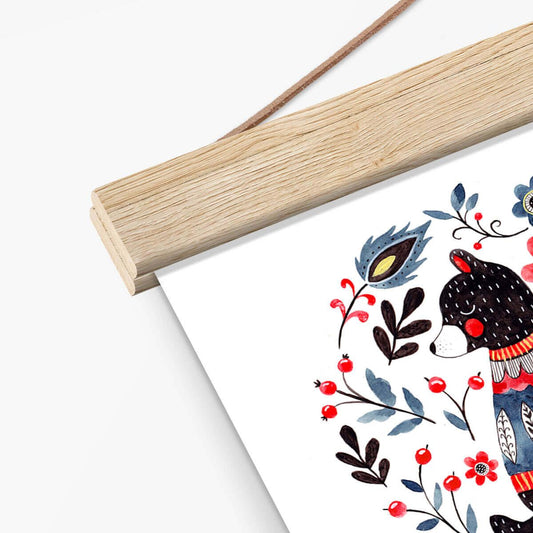 Retrato personalizado de tu perro en papel mate de calidad de museo con percha