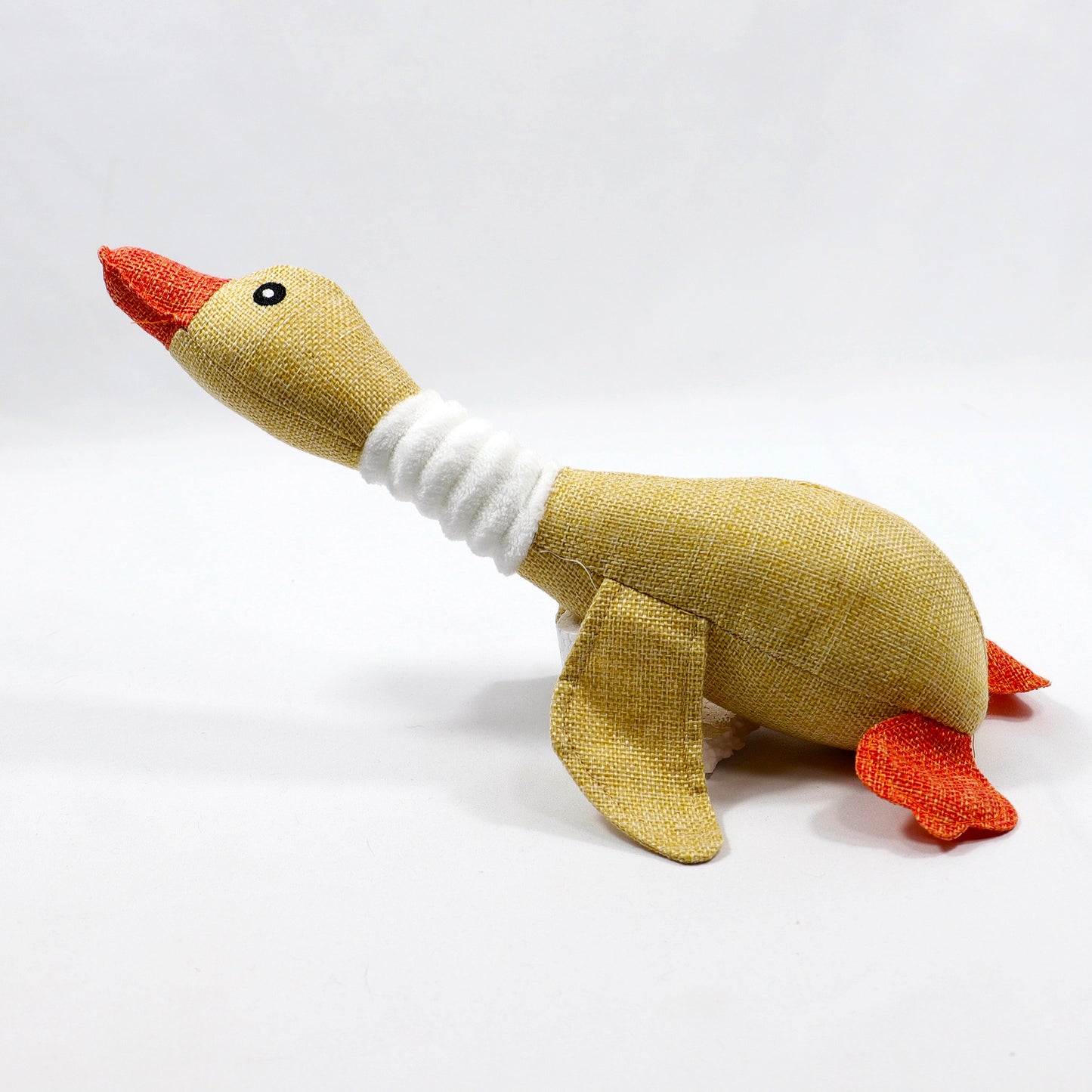 Cream Duck · Plush Dog Toy