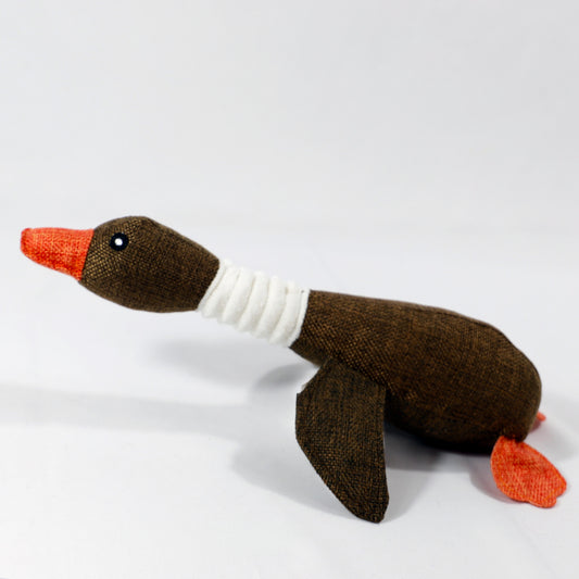 Pato marron · juguete de perro de peluche