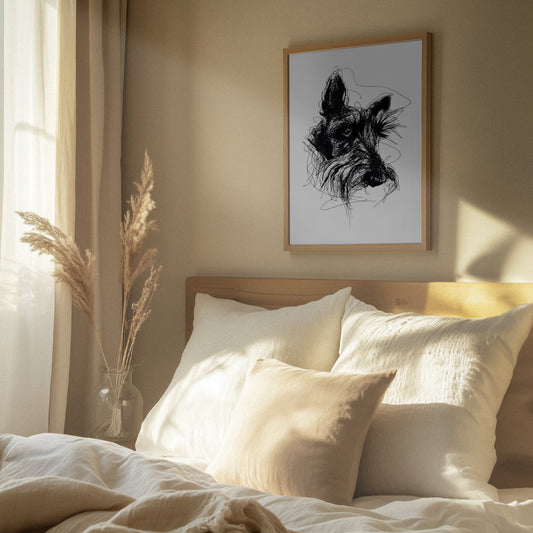 Terrier escocés Minky · cuadro de decoración