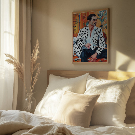 Dálmata y hombre · cuadro de decoración