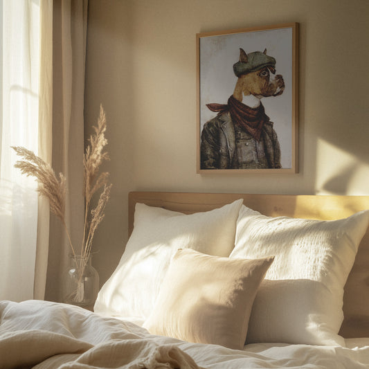 Bulldog trabajador · cuadro de decoración