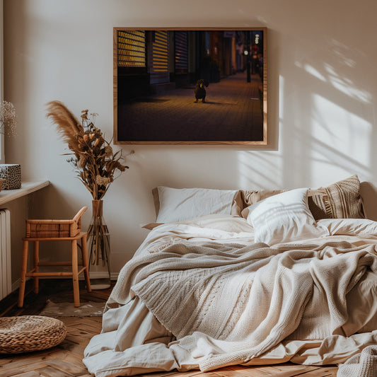 La noche es joven · cuadro de decoración