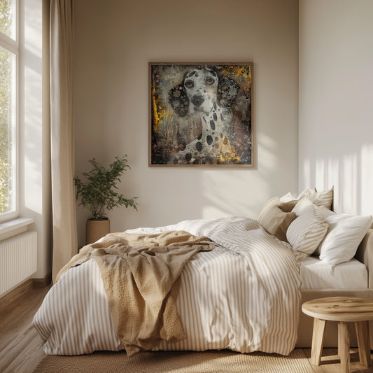 Perro antiguo 01 · cuadro de decoración