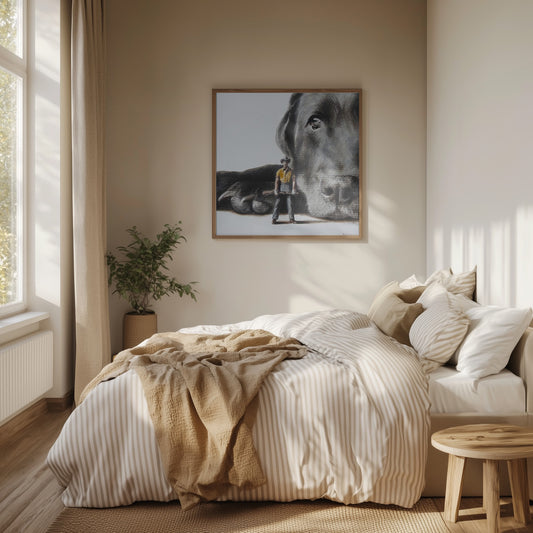 Perro defensor · cuadro de decoración