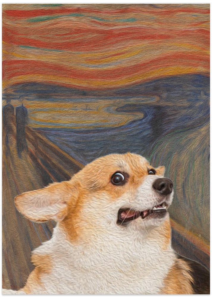 El arte del perro Woof  ·  cuadro de decoración