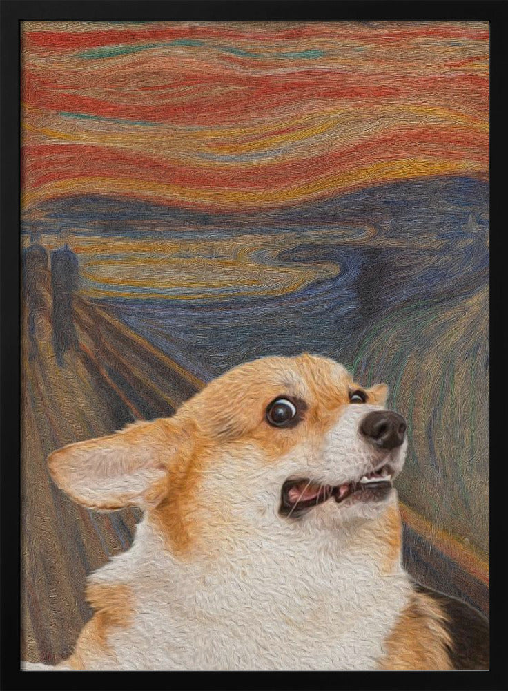 El arte del perro Woof  ·  cuadro de decoración