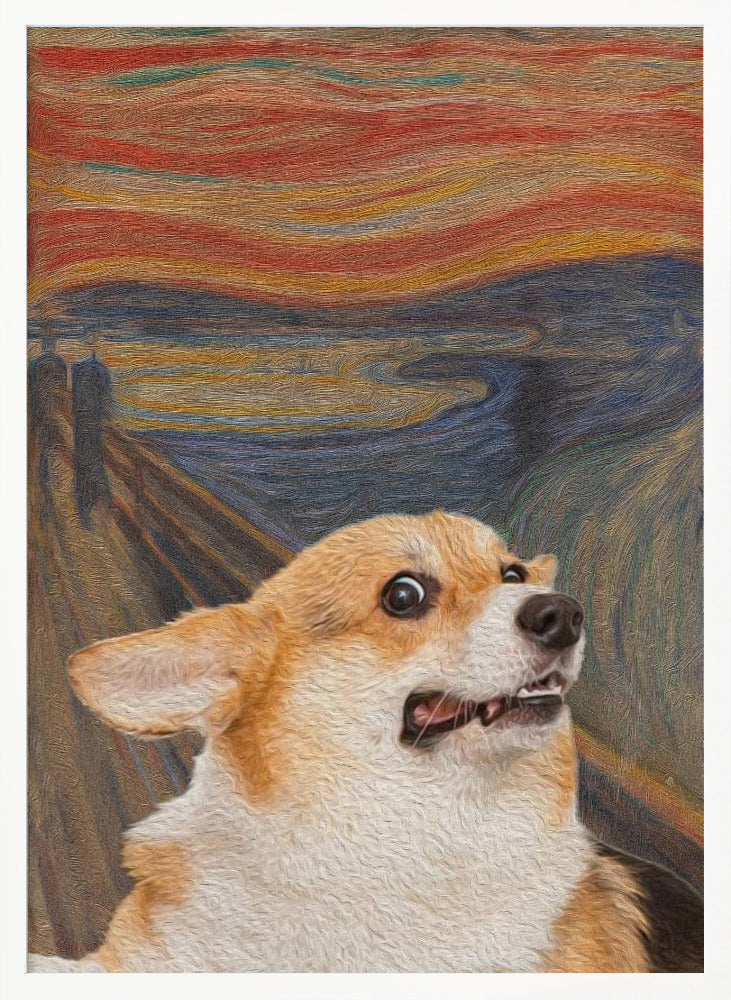 El arte del perro Woof  ·  cuadro de decoración