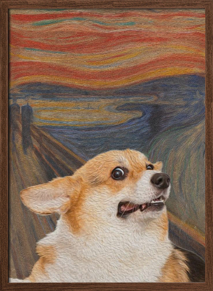 El arte del perro Woof  ·  cuadro de decoración
