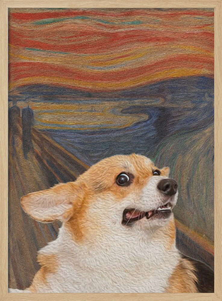 El arte del perro Woof  ·  cuadro de decoración