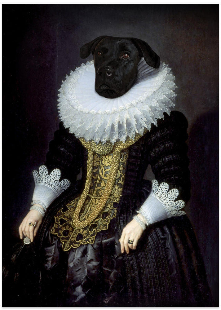 Anouk, perro isabelino  ·  cuadro de decoración