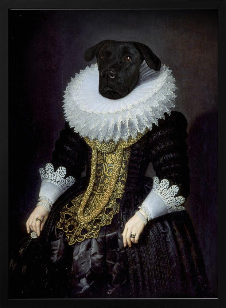Anouk, perro isabelino  ·  cuadro de decoración