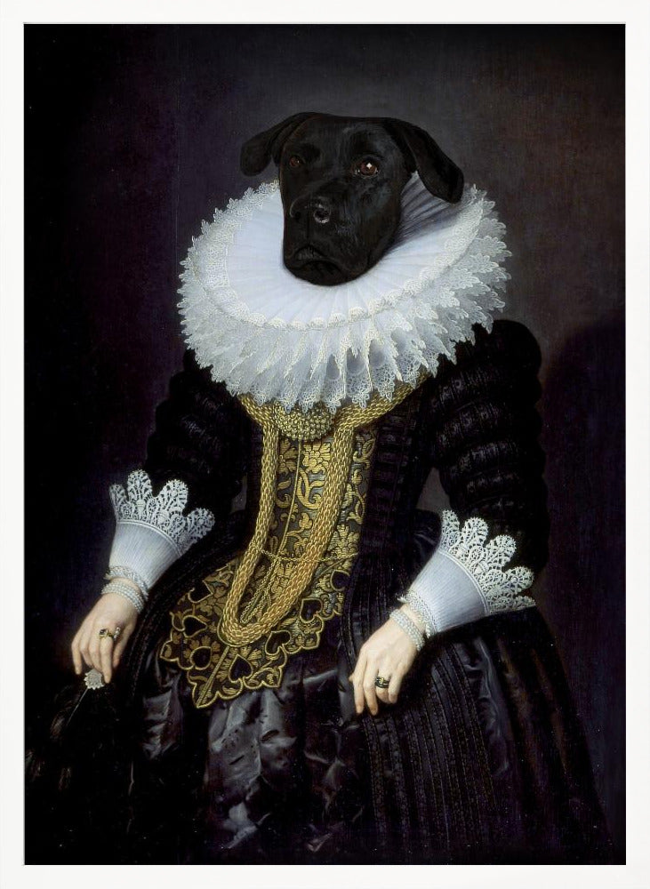Anouk, perro isabelino  ·  cuadro de decoración