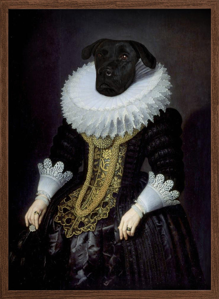 Anouk, perro isabelino  ·  cuadro de decoración
