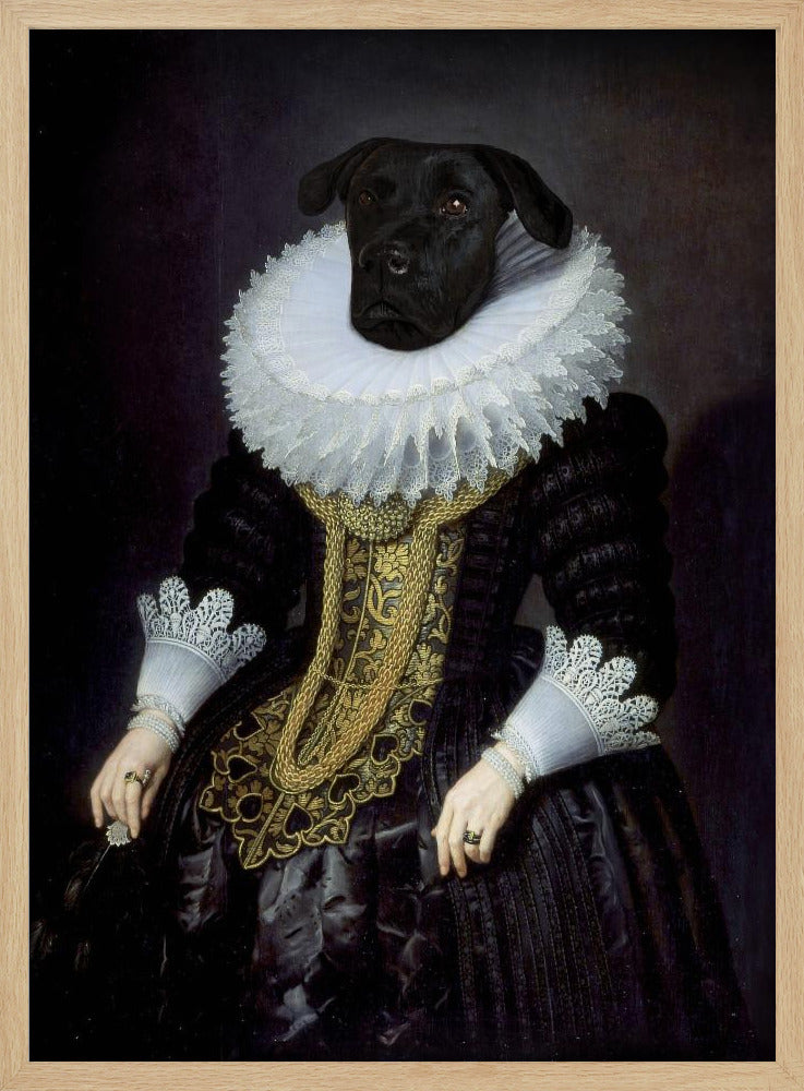 Anouk, perro isabelino  ·  cuadro de decoración