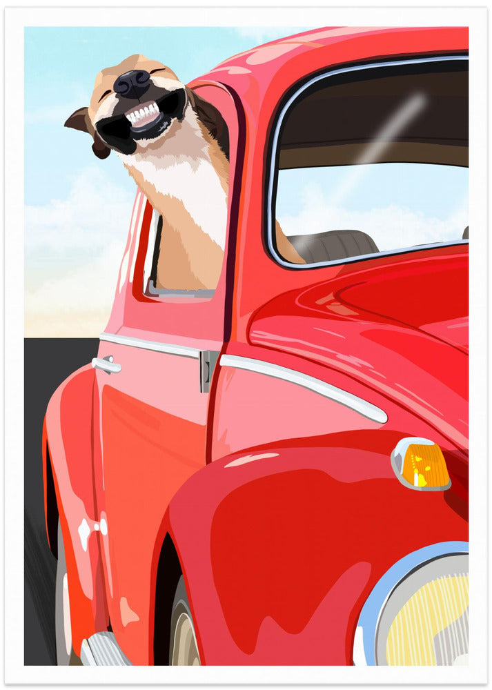 Perro zoom  ·  cuadro de decoración