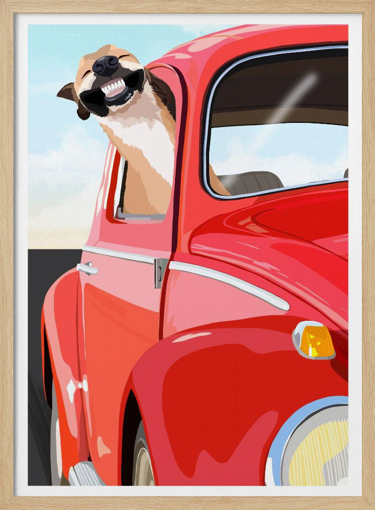 Perro zoom  ·  cuadro de decoración