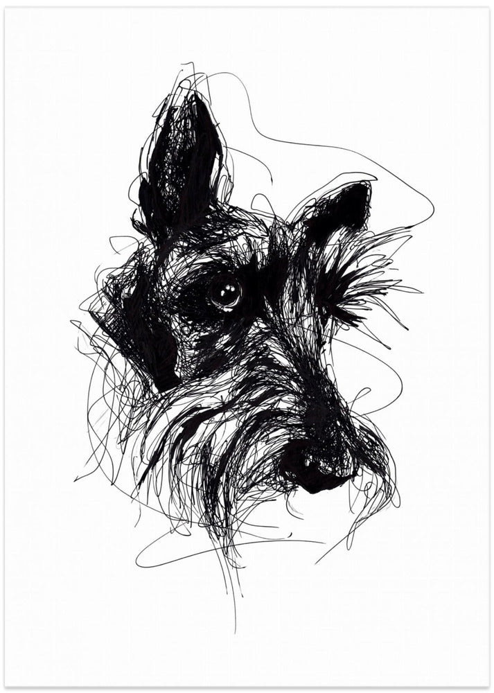 Terrier escocés Minky  ·  cuadro de decoración