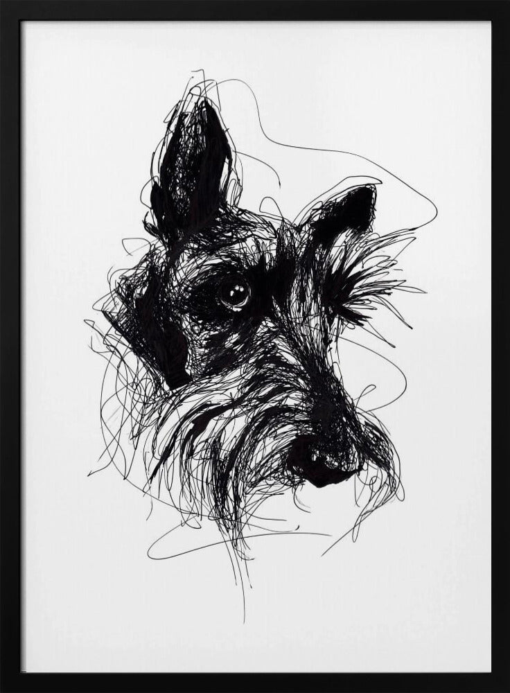 Terrier escocés Minky  ·  cuadro de decoración