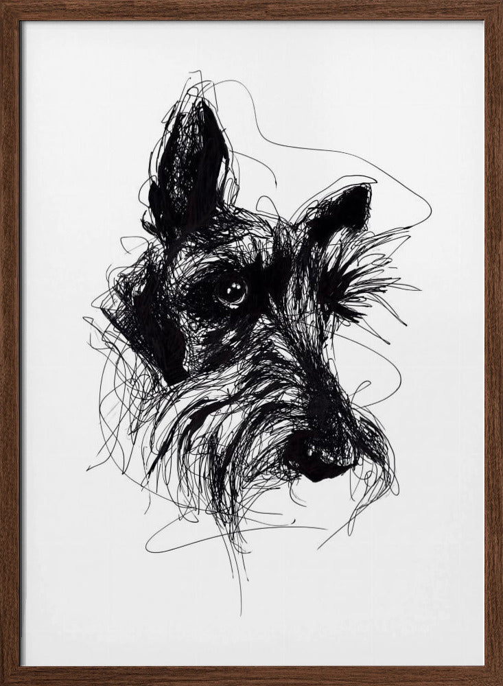 Terrier escocés Minky  ·  cuadro de decoración