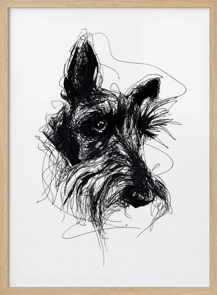 Terrier escocés Minky  ·  cuadro de decoración
