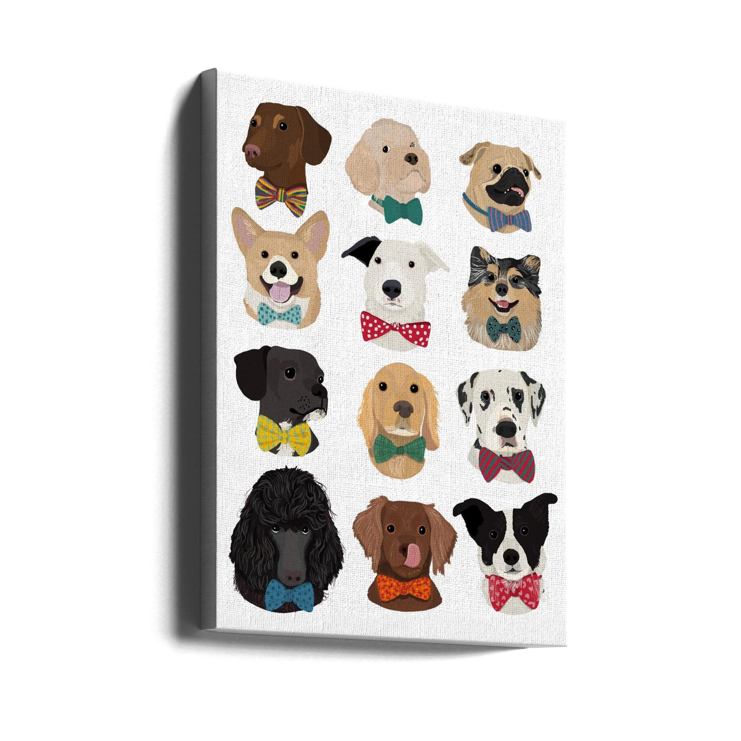 Perros con pajaritas  ·  cuadro de decoración