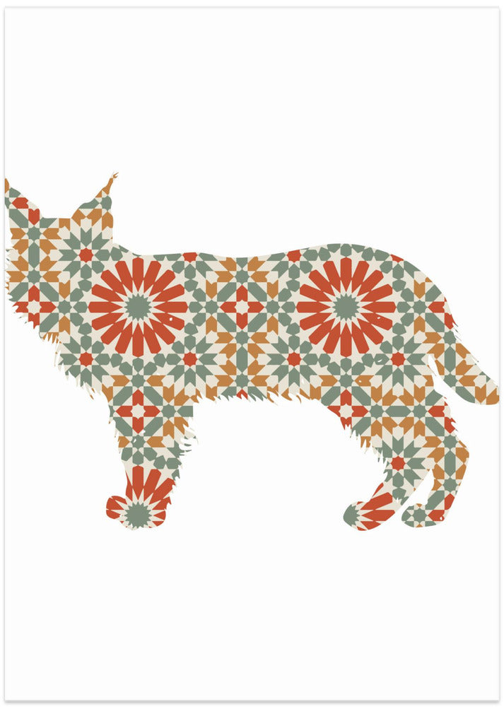 Patrón de mosaico de perro  ·  cuadro de decoración