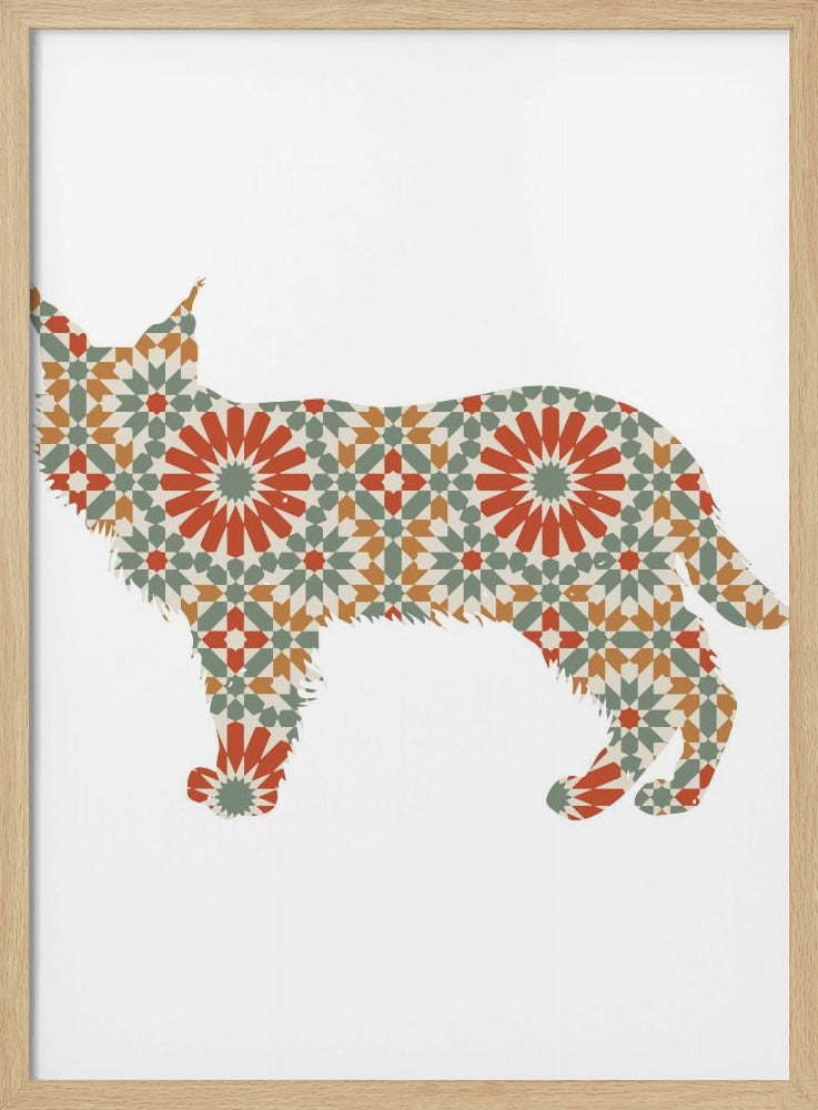 Patrón de mosaico de perro  ·  cuadro de decoración