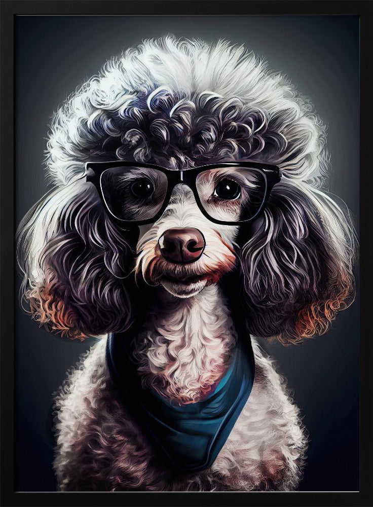Perro hipster 4  ·  cuadro de decoración