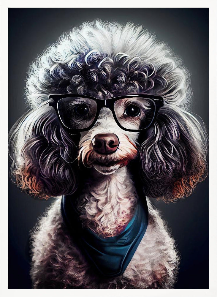 Perro hipster 4  ·  cuadro de decoración