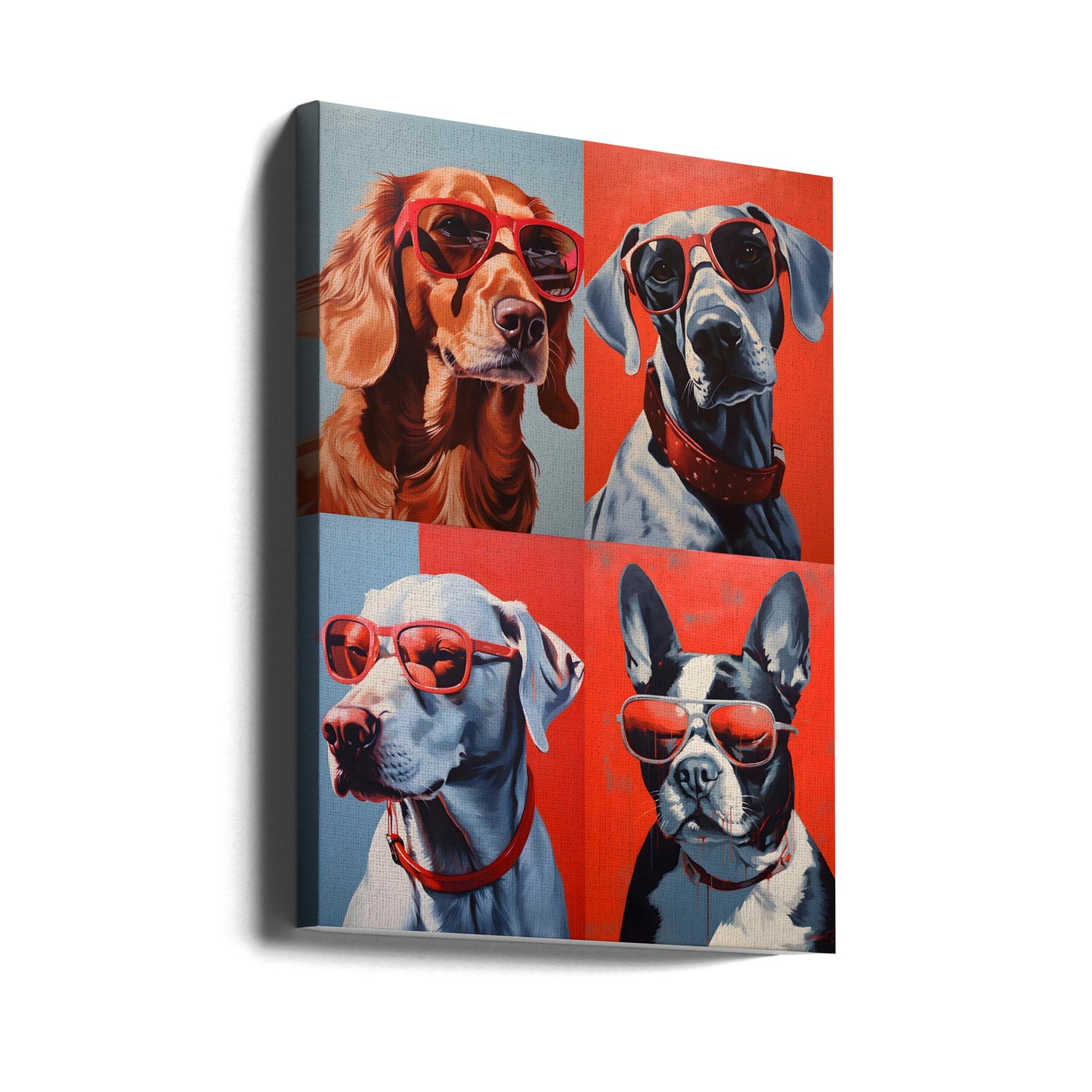 Perros en sombras  ·  cuadro de decoración