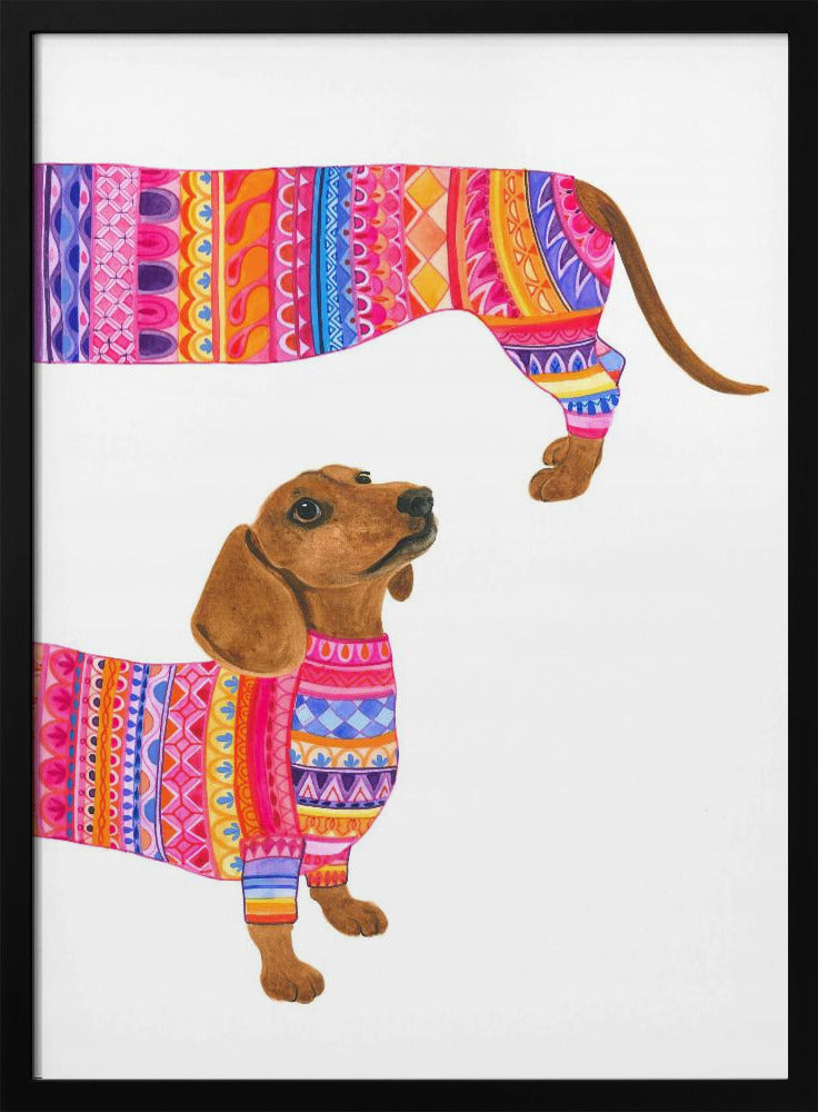 Un perro de moda  ·  cuadro de decoración
