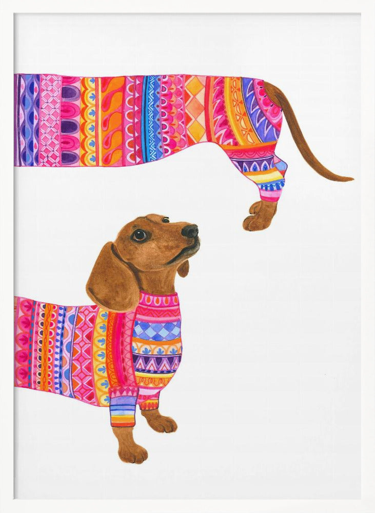 Un perro de moda  ·  cuadro de decoración