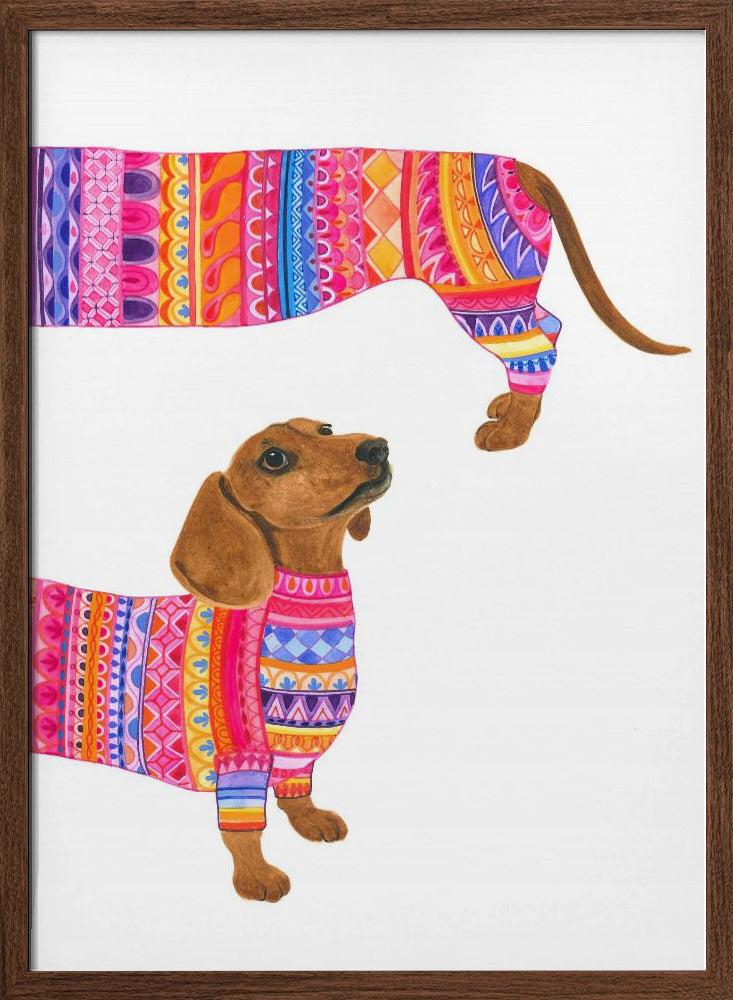 Un perro de moda  ·  cuadro de decoración