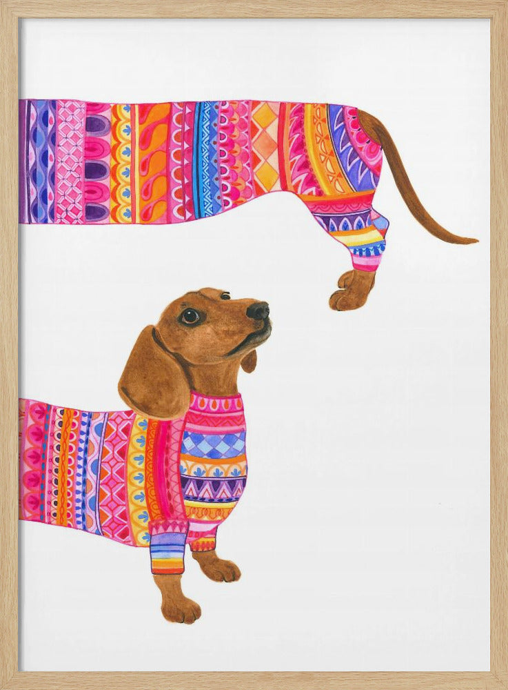 Un perro de moda  ·  cuadro de decoración