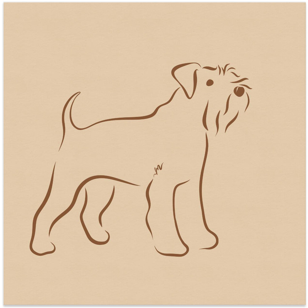 Schnauzer simple  ·  cuadro de decoración