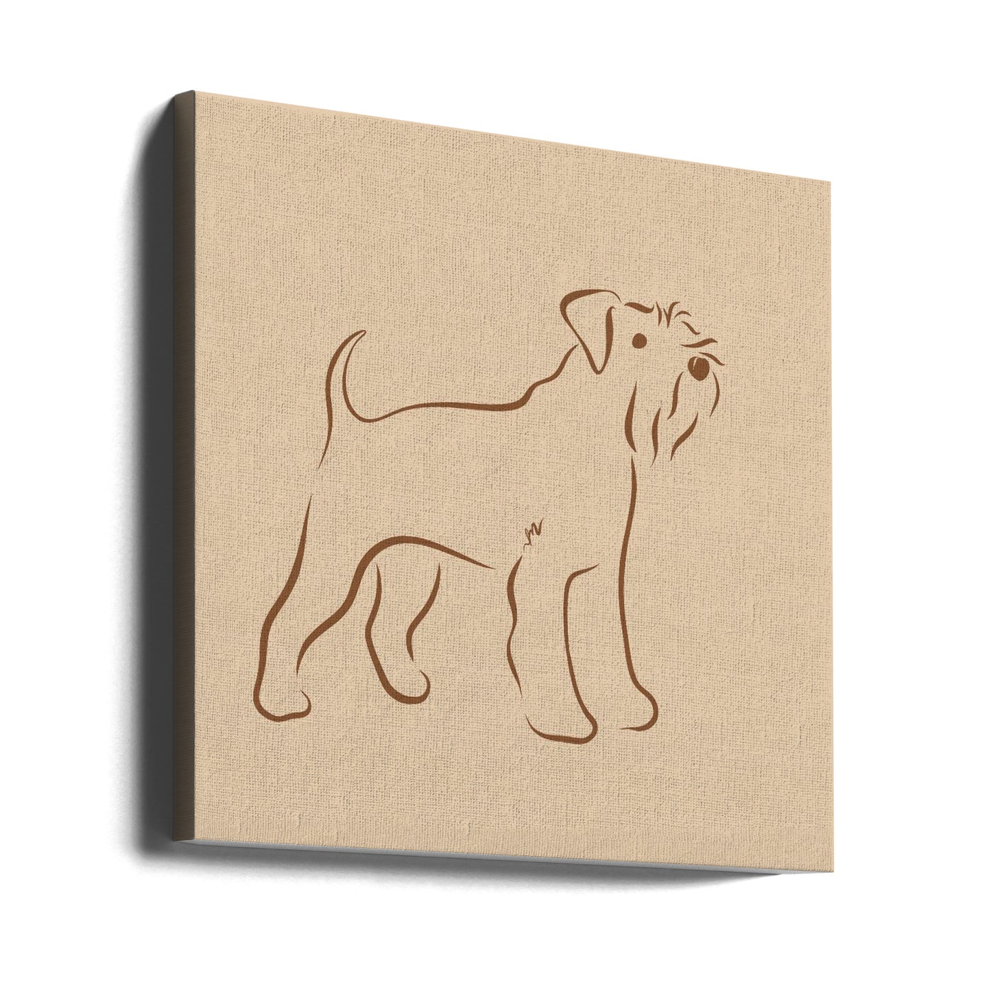 Schnauzer simple  ·  cuadro de decoración