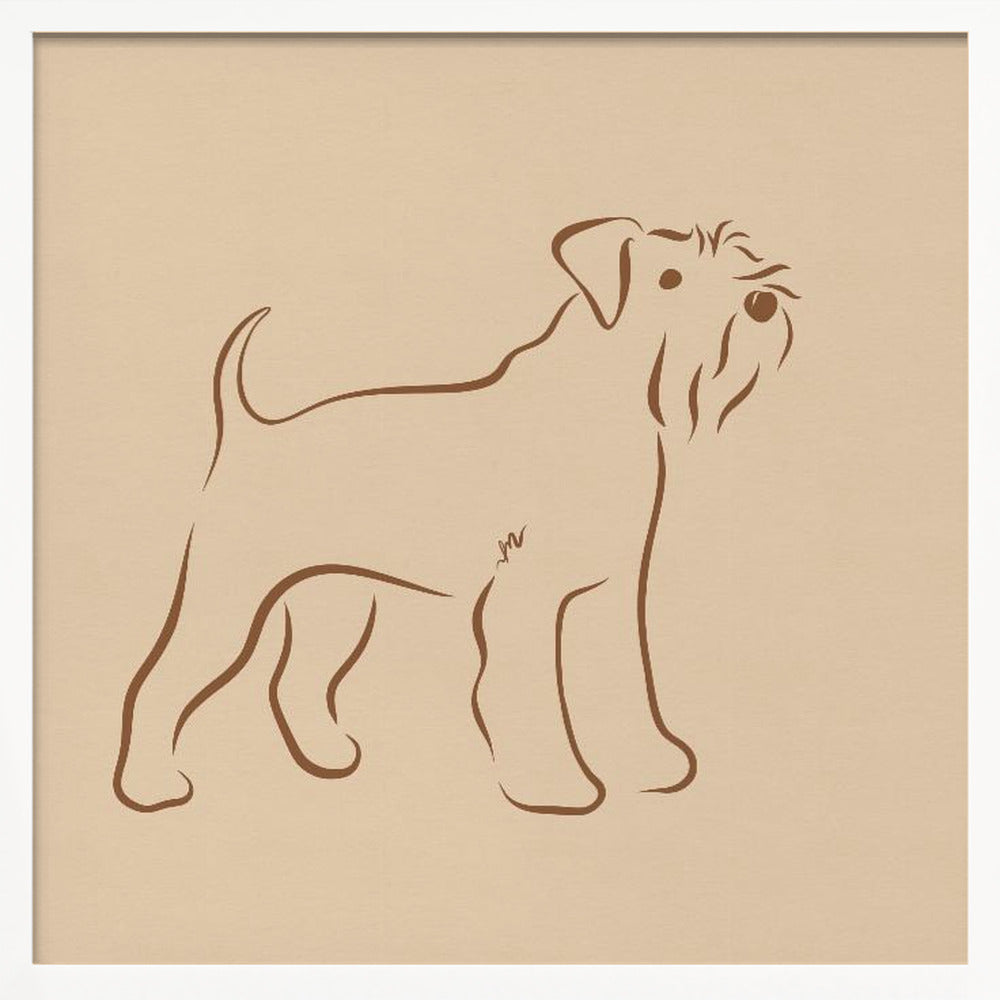 Schnauzer simple  ·  cuadro de decoración