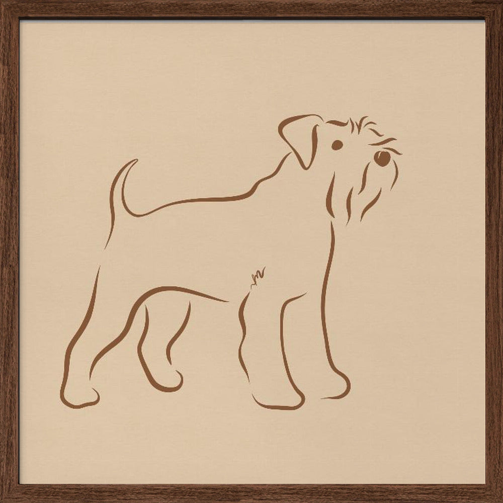 Schnauzer simple  ·  cuadro de decoración