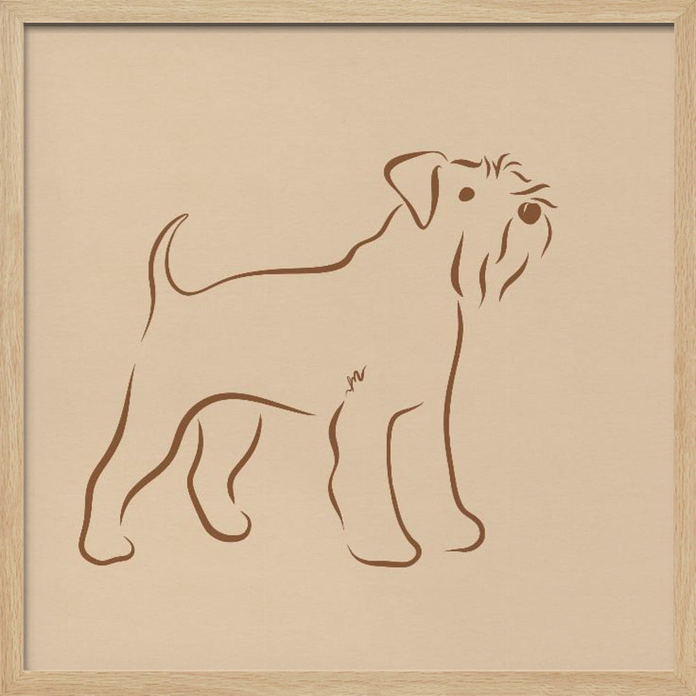 Schnauzer simple  ·  cuadro de decoración