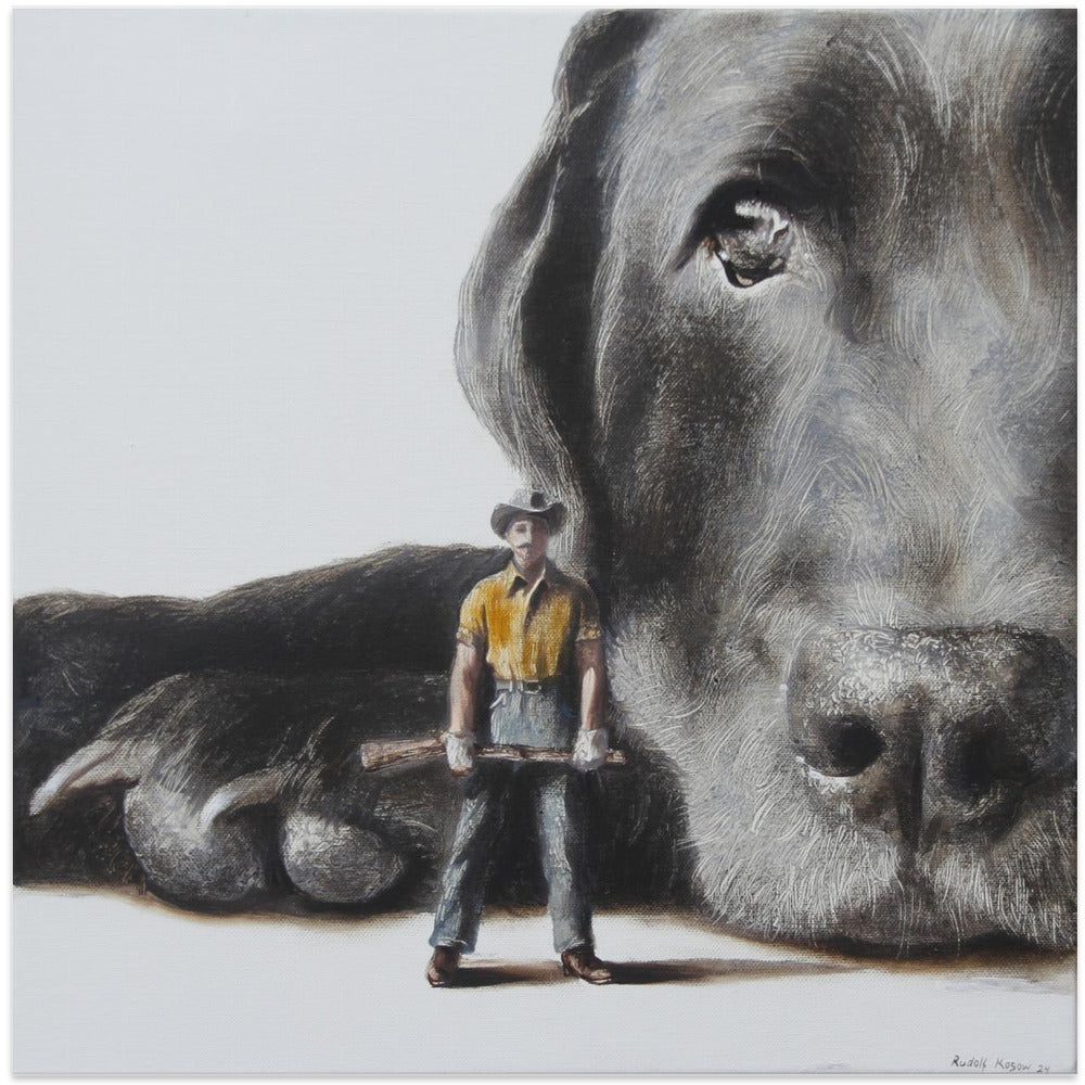 Perro defensor  ·  cuadro de decoración