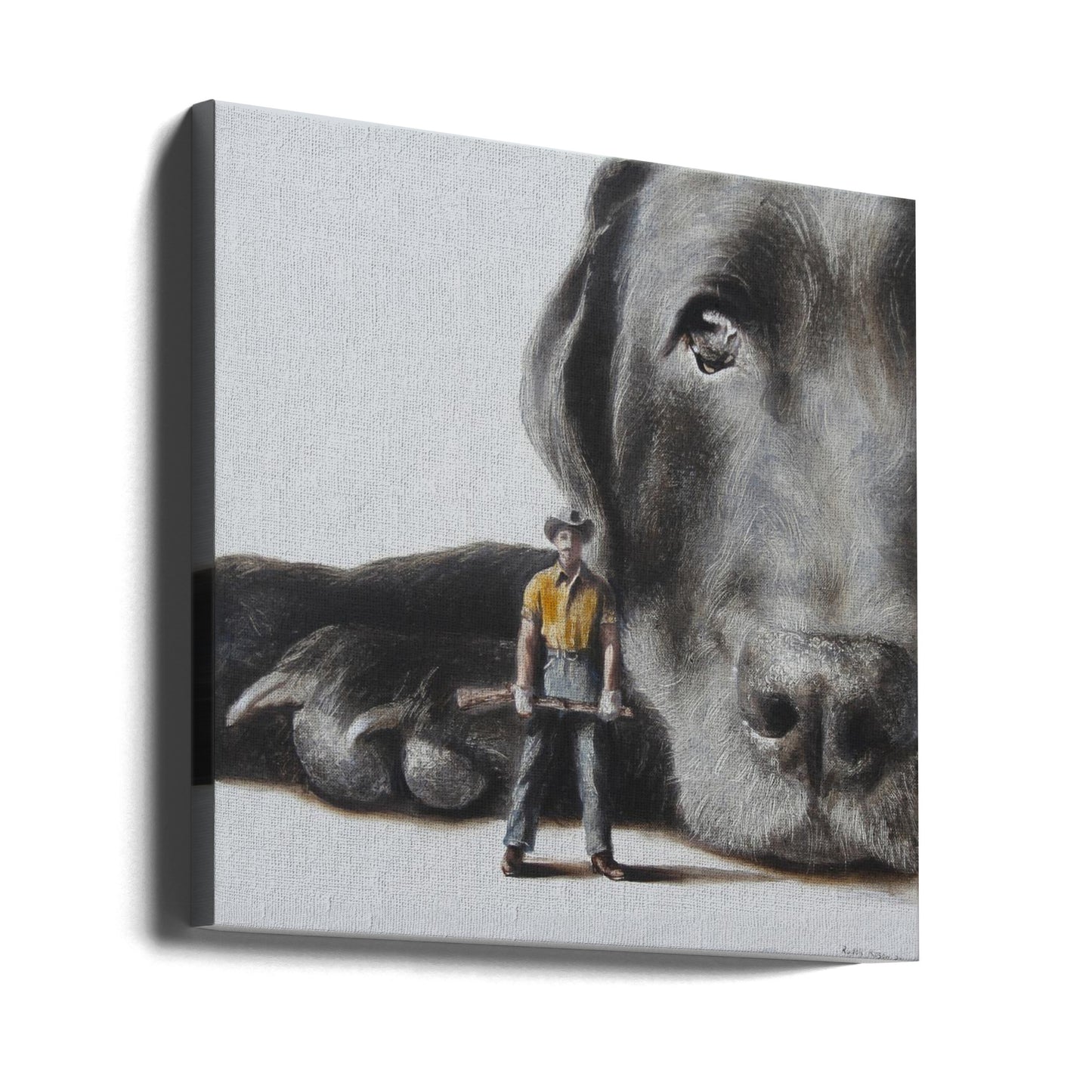 Perro defensor  ·  cuadro de decoración