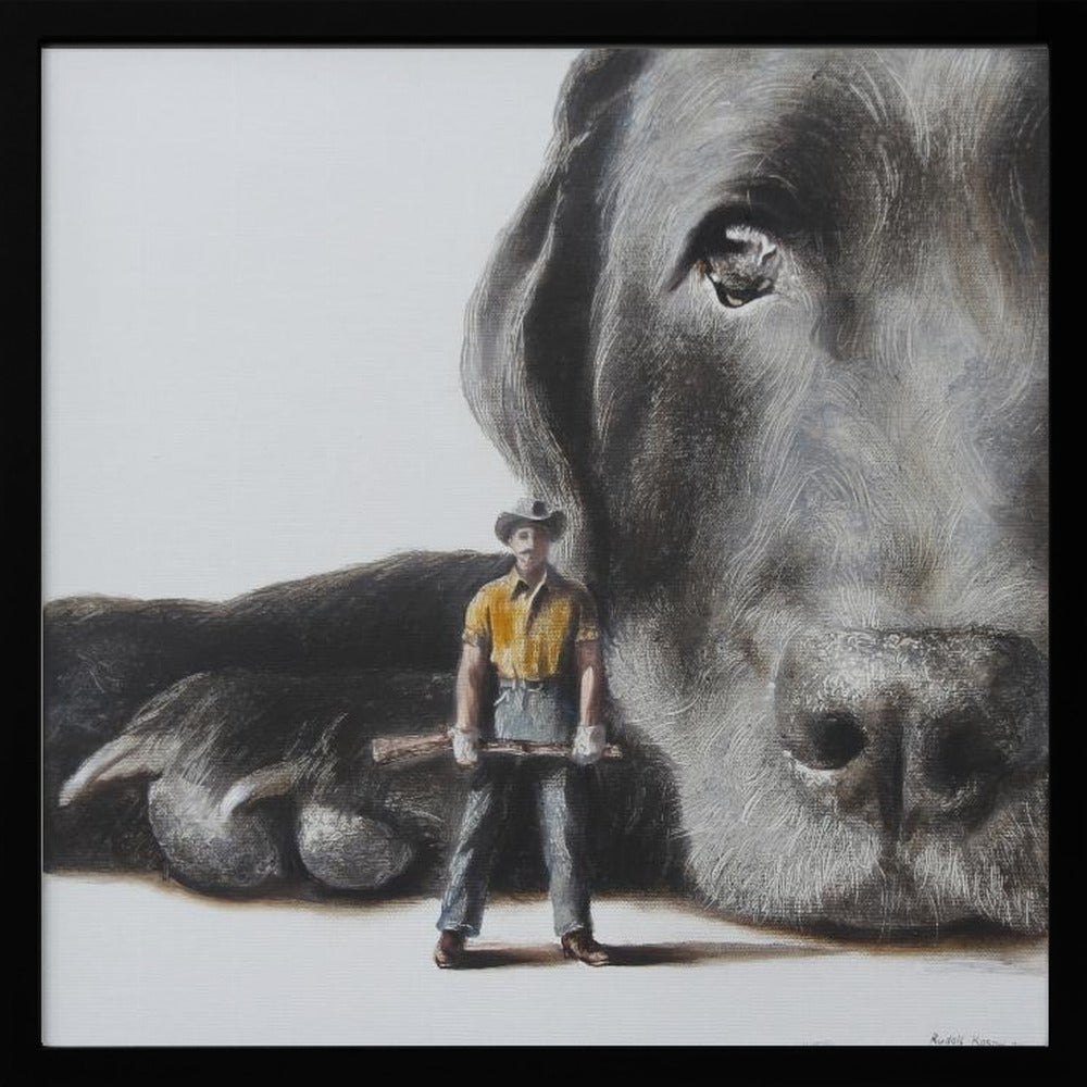 Perro defensor  ·  cuadro de decoración