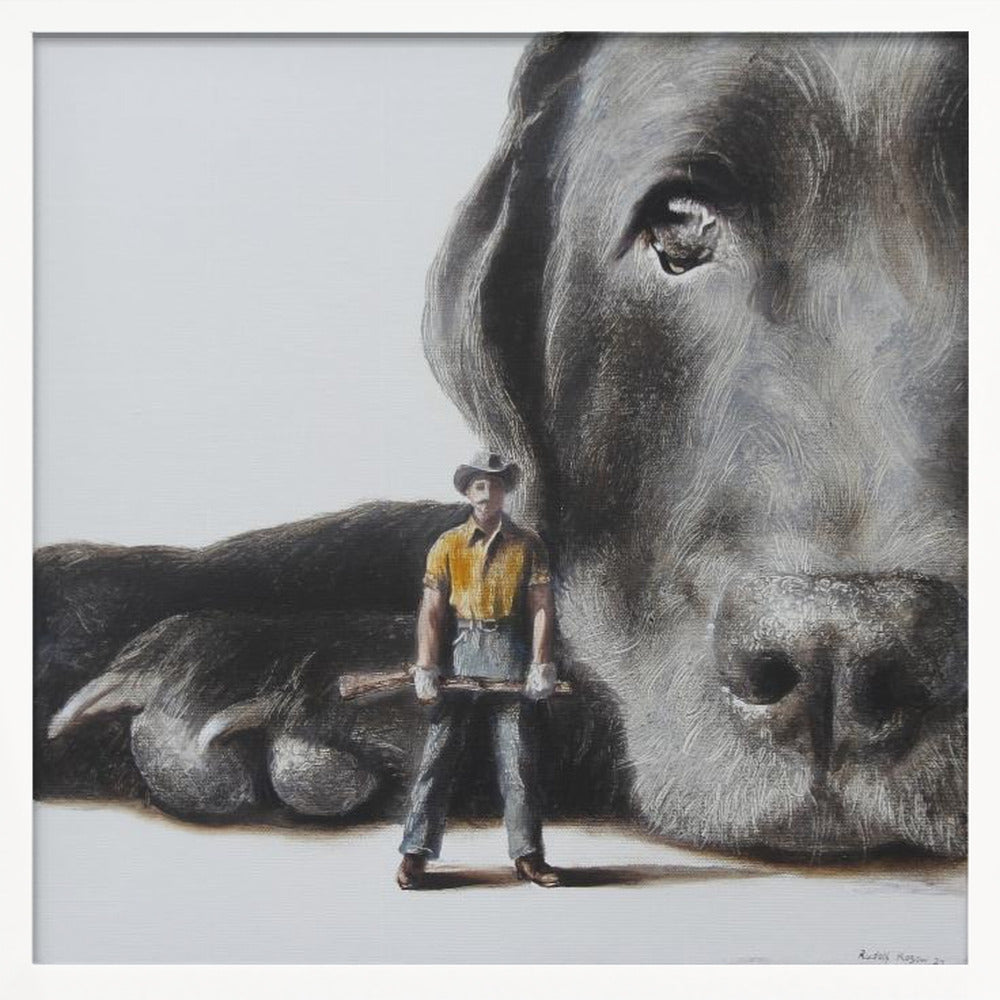 Perro defensor  ·  cuadro de decoración