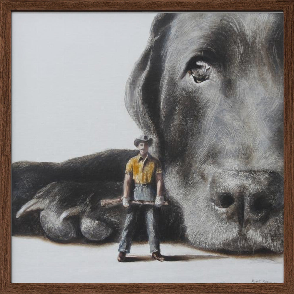 Perro defensor  ·  cuadro de decoración