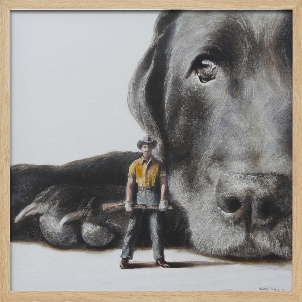 Perro defensor  ·  cuadro de decoración