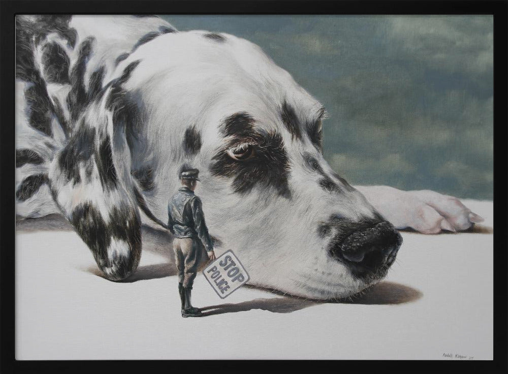 Perro fugitivo  ·  cuadro de decoración