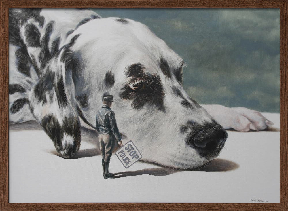 Perro fugitivo  ·  cuadro de decoración