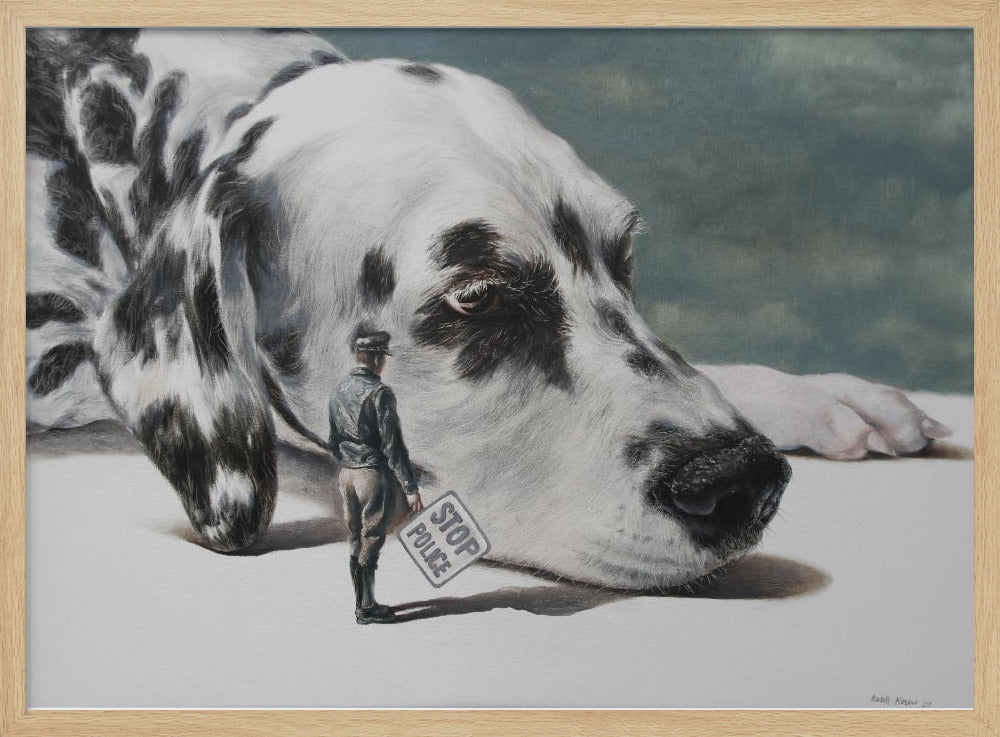 Perro fugitivo  ·  cuadro de decoración